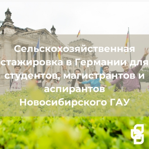 Сельскохозяйственная стажировка в Германии для студентов, магистрантов и аспирантов Новосибирского ГАУ